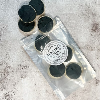 Printable Christmas Cookie Tag Merry Christmas Coal Company Coal ...