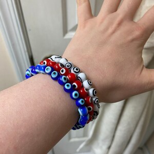 Evil Eye Stretch Bracelet for Protection, Good Luck and Great Energy - Etsy