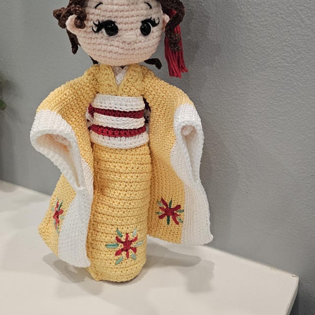 けいこ様　オーダー品 English: Crochet Doll Pattern-kyoko 恭子 (kimono Baby) - Etsy