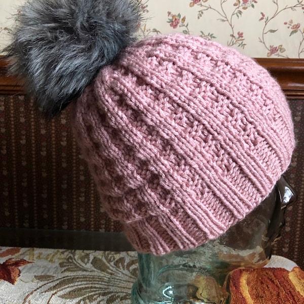 The Waffle Hat Knitting Pattern - Etsy