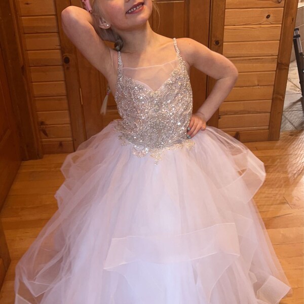 Ruffled Flower Girl Party Gown main image 0