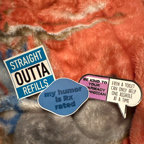 Snarky Pharmacy Technician Sticker Pack! 8 Cpht Sticker Favorites ...