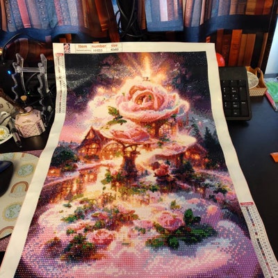 5d Rhinestone Art Painting Kit Adults, Gorgeous Castle Full Rhinestone ...