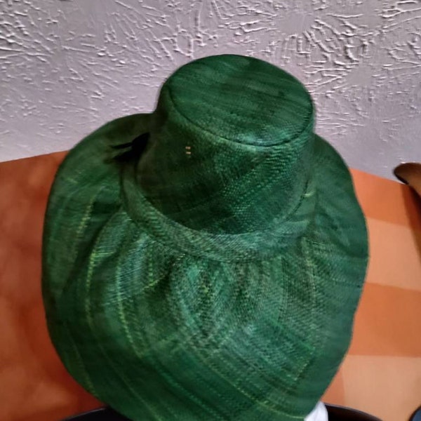 Seven Inch Brim Raffia Hat