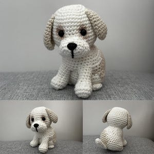 かぎ針編みのシーズー子犬のパターン：ベントレー・アミグルミ犬（PDF