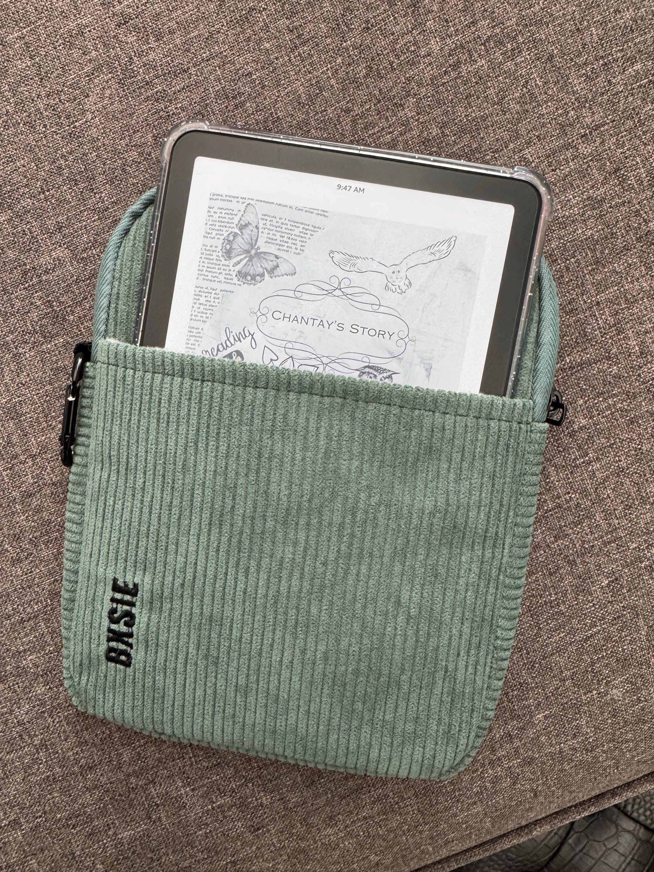 KINDLE Sleeve with Zipper and front pocket, Oasis, Paperwhite, Basic, Kindle Bag, Cover bookish for book lovers gift Kindle Girlies e-reader