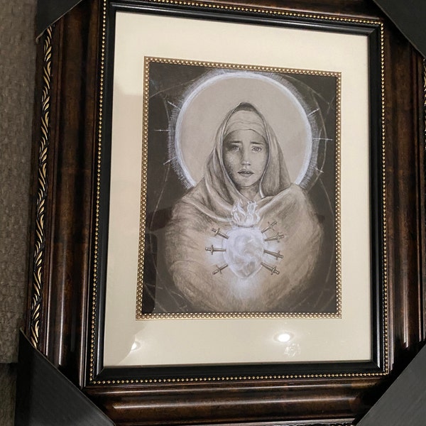 Our Lady of Sorrows Art Print | Virgin Mary Art | Mater Dolorosa Art ...