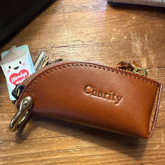 Handmade Leather Zipper Car Key Case,key Bag,leather Key