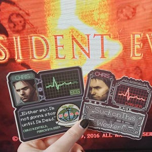 バイオハザードステッカー、クリス・レッドフィールドステッカー