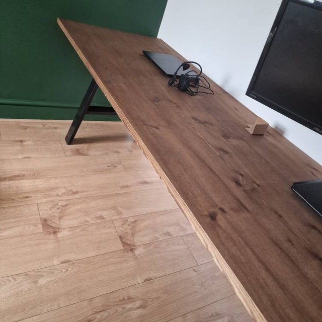 The GG Gaming Desk Rustic Meets Industrial, Solid Wood, Heavy Duty Gaming  Desk -  Ireland