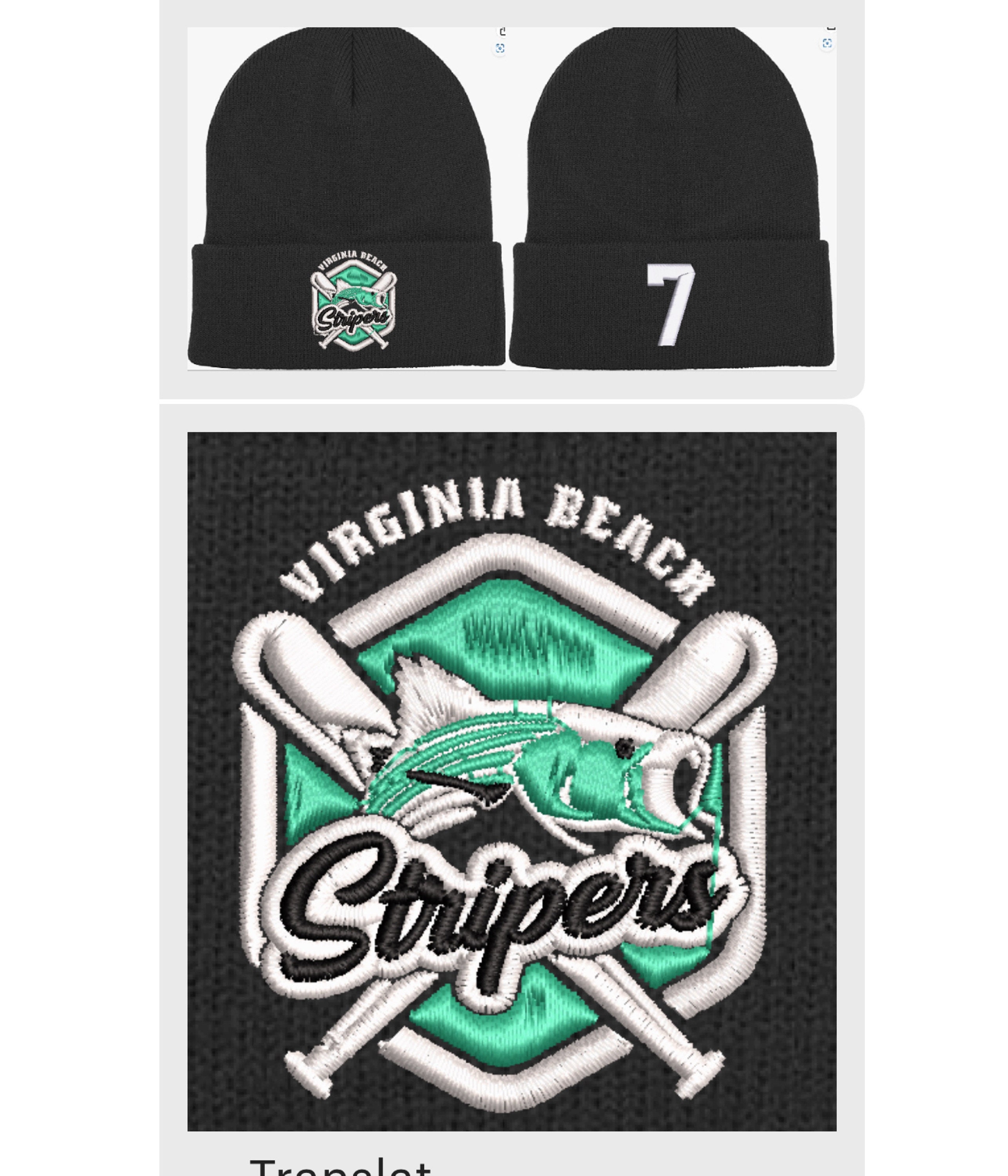 Custom Embroidered Beanies Hats personalized Sports Gifts Adult Kid
