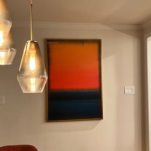 Buy Mark Rothko Blue Orange Framed Canvas Painting,abstract Canvas ...