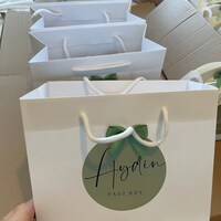 Personalised Gift Bags Luxury Personalised BLACK SCRIPT BAG Spot Gift ...