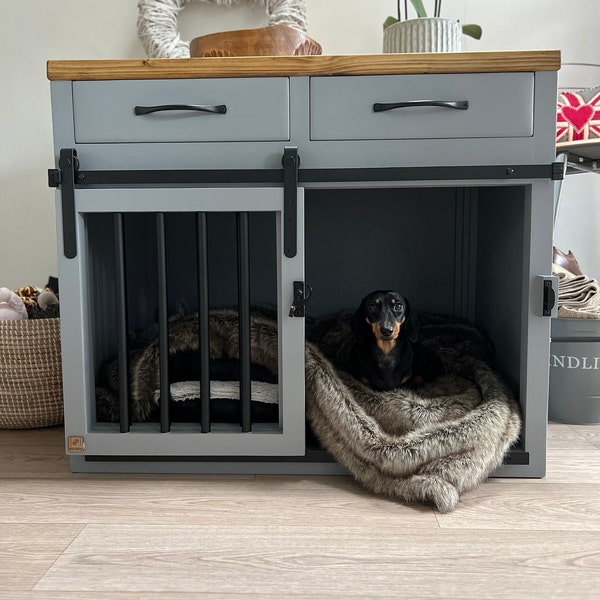 Curated visual reference: Visual Reference: Wooden Handmade Dog Crates With Drawers Or Storage