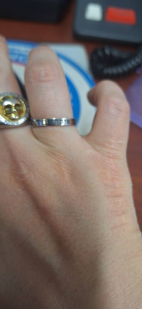 HEBRÄISCH – (Ich bin immer bei dir) – Zierlicher Stapelring aus Edelstahl, christlicher Schmuck, Bibelvers MATTHÄUS 28:20