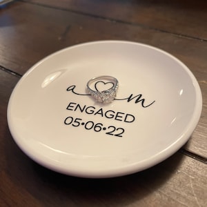 Engagement Ring Dish Wedding Ring Holder Engagement Gift for - Etsy