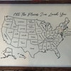 DIY Kit Push Pin Map, Make Your Own Push Pin Map, Custom Map Design ...
