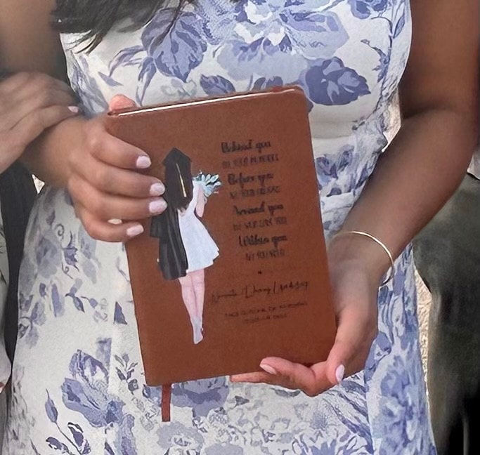 Graduation Gift for daughter Personalized journal, Grad Gifts for Her, High school, College Masters degree, Best friend Gift Diary keepsake