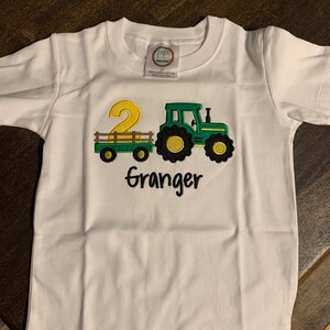 Tractor Birthday Shirt Tractor Pulling Wagon Shirt Farm Tractor Shirt ...
