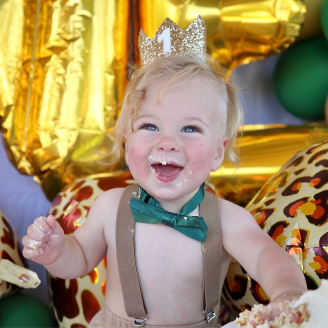 Birdyboutique Com Gold Glitter Baby Birthday Crown Lightweight