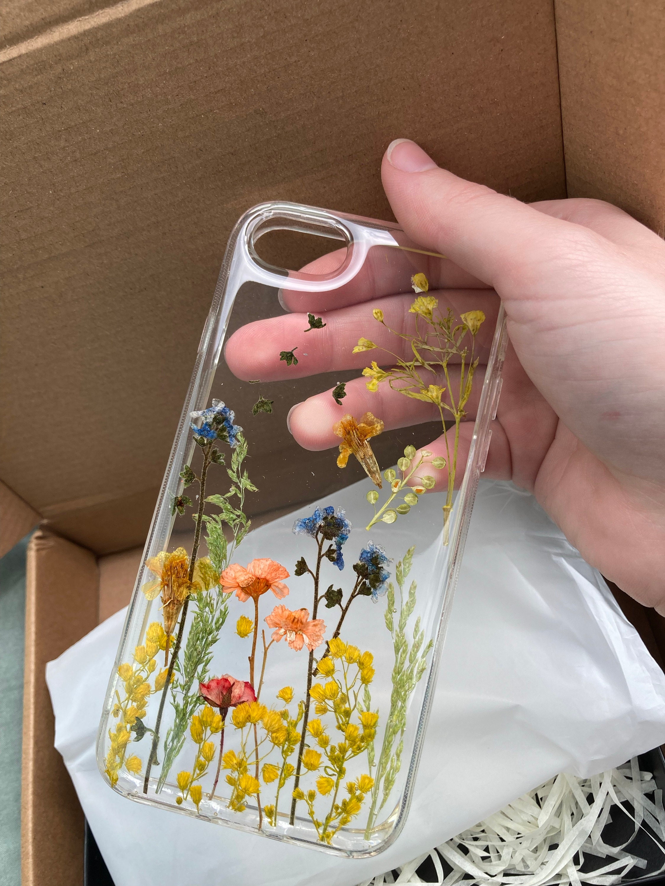 Real Pressed Flower Phone Case for iPhone 15 14 13 12 11 Pro Max X XR SE case, Samsung Galaxy S23 S24 Ultra case, Google Pixel 8 9 Pro case
