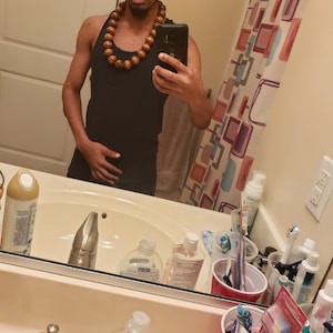 Akuma Prayer Bead Necklace: Brown or 