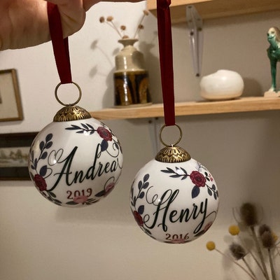 Custom Ornaments Personalized Gifts For Couple Christmas Ornament 04OHDT091124 Personalised Couples Ornaments