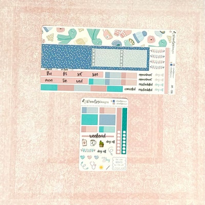 Daily Double Sticker Daily Habit Double Box Stickers Full Box Sticker Erin Condren Sticker ...