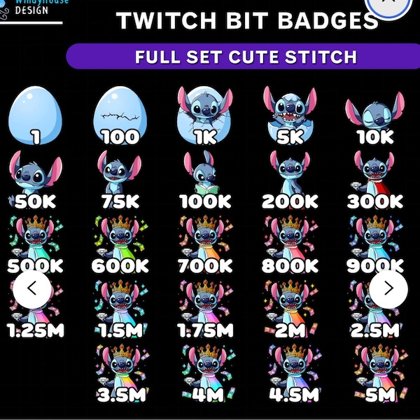 30x Ranks Twitch Bit Badges, Full Twitch Bit Badges Set, Crowns Twitch ...