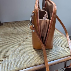 JOLLQUE Piccola borsa a tracolla da donna, mini borsa tote in pelle per gnocchi, borse morbide increspate nuvola, nero