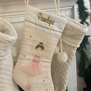 Santa and Reindeer Personalized Needlepoint Christmas Stockings ...
