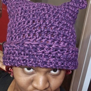 Chowder Inspired Crochet Cat Beanie - Whimsical Winter Hat - Etsy