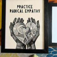 They Tried to Bury Us. Block Style Print, Lino Style Illustration, Art