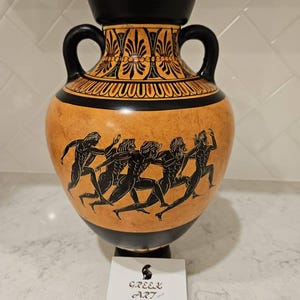 パナシナイコ賞ランナーアスリートアンフォラ花瓶古代ギリシャ陶器女神