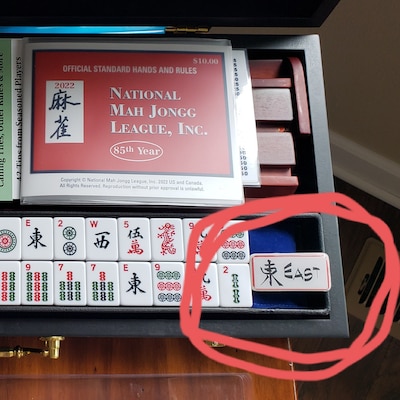 Vintage Mahjong Mah-Jong Jongg Set Bakelite 152 Tiles