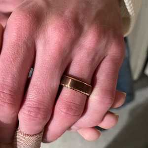 Mens Wedding Band, Brown Coffee Tungsten Ring, Mens Ring, Wedding Ring, Wedding Band Men, Anniversary Ring, Tungsten Ring