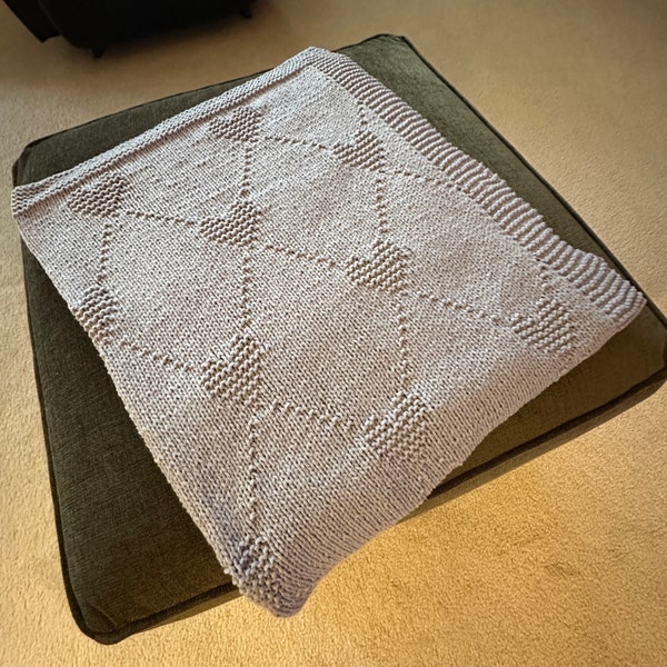 Heart to Heart Baby Blanket Knitting Pattern – Easy & Quick Knit ...