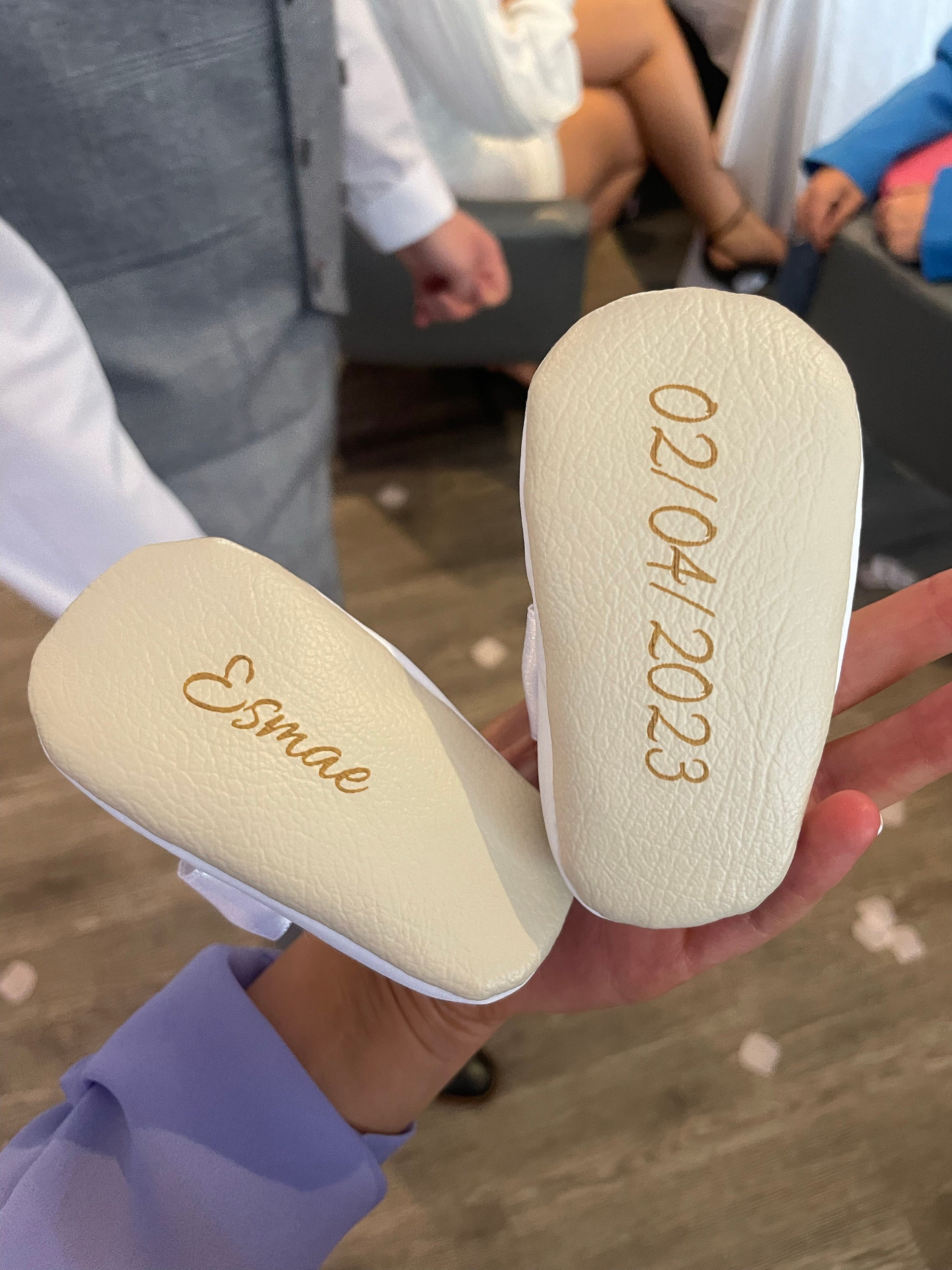 PERSONALISED baptism shoes, ivory cross shoes, white christening shoes, baby shoes, blessing outfit, baby girl slippers, infant bow shoes