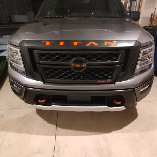 Nissan Titan Grill Decal 2023