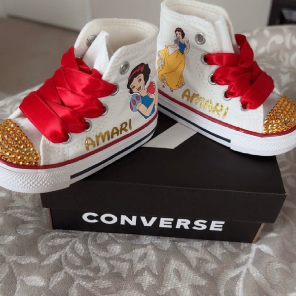 Custom Snow White Shoes for Baby Toddler Girl Personalized Snow White ...