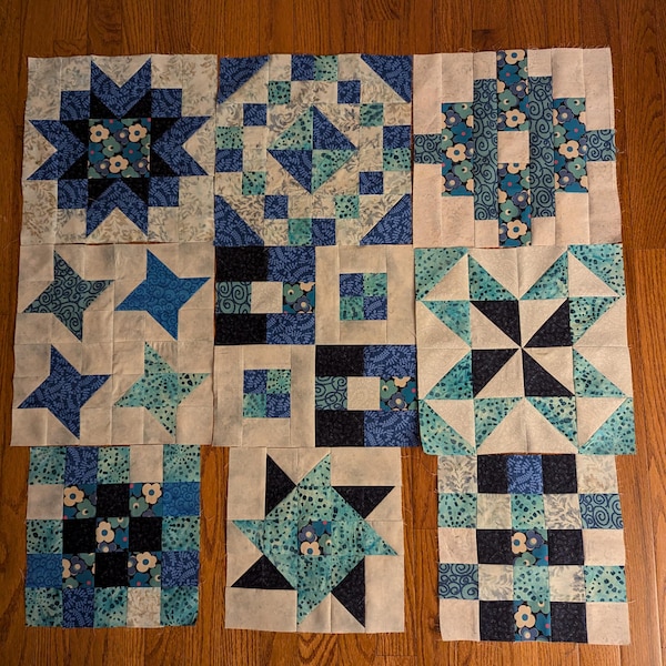 Eden - Flower Bump Blue by Sally Kelly From Windham Fabrics - Etsy