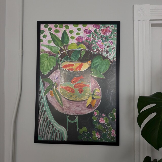 金魚プリント、アンリ・マティスプリント、金魚ヴィンテージアート