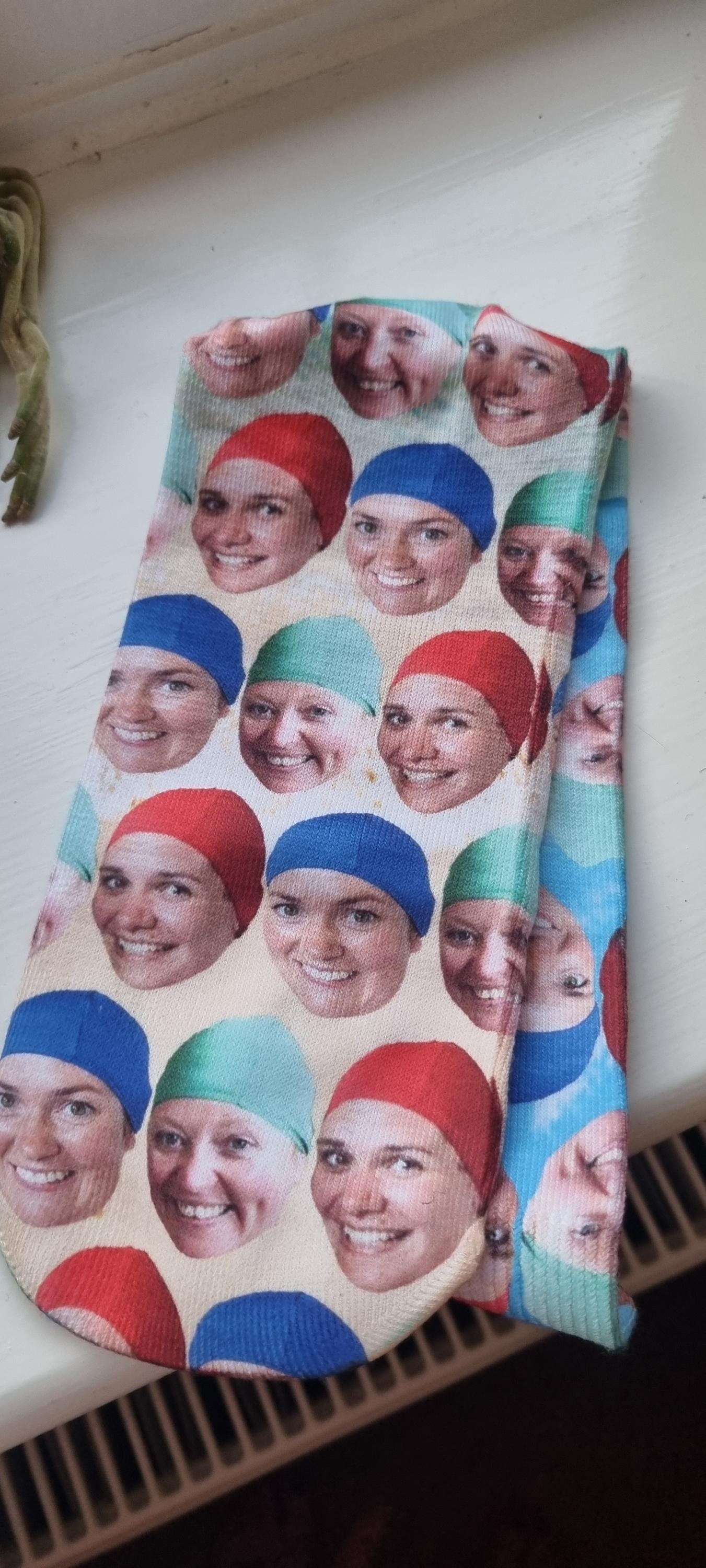 Full Face Photo Printed Socks Personalised Custom Designs | Birthday, Christmas, Fathers Day | Kids and Adult sizes