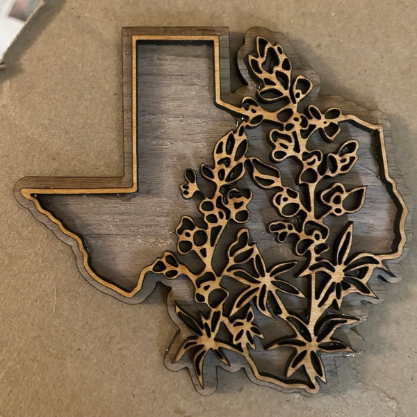Texas Bluebonnet State Flower | Ornament | Sign | SVG Laser Cut File ...
