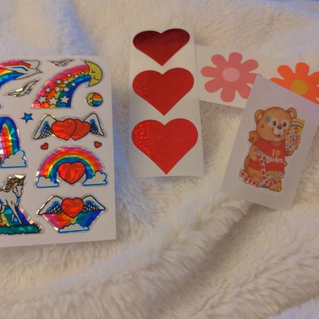 Stickers Vintage Licorne Prism Numéroté – Grand Arc-en-ciel Montagnes – Code18-3 Occasion