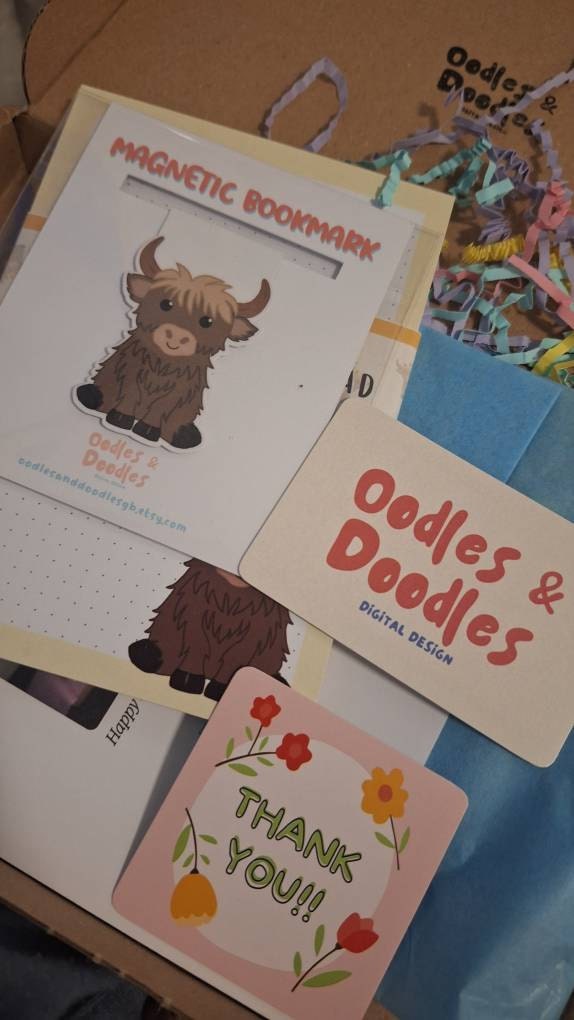 Highland Cow Magnetic Bookmark | Cute Gift | Gift | Birthday | Page Marker | Gift for Reader | Bookworm | Reading Accessories | Cow Lover