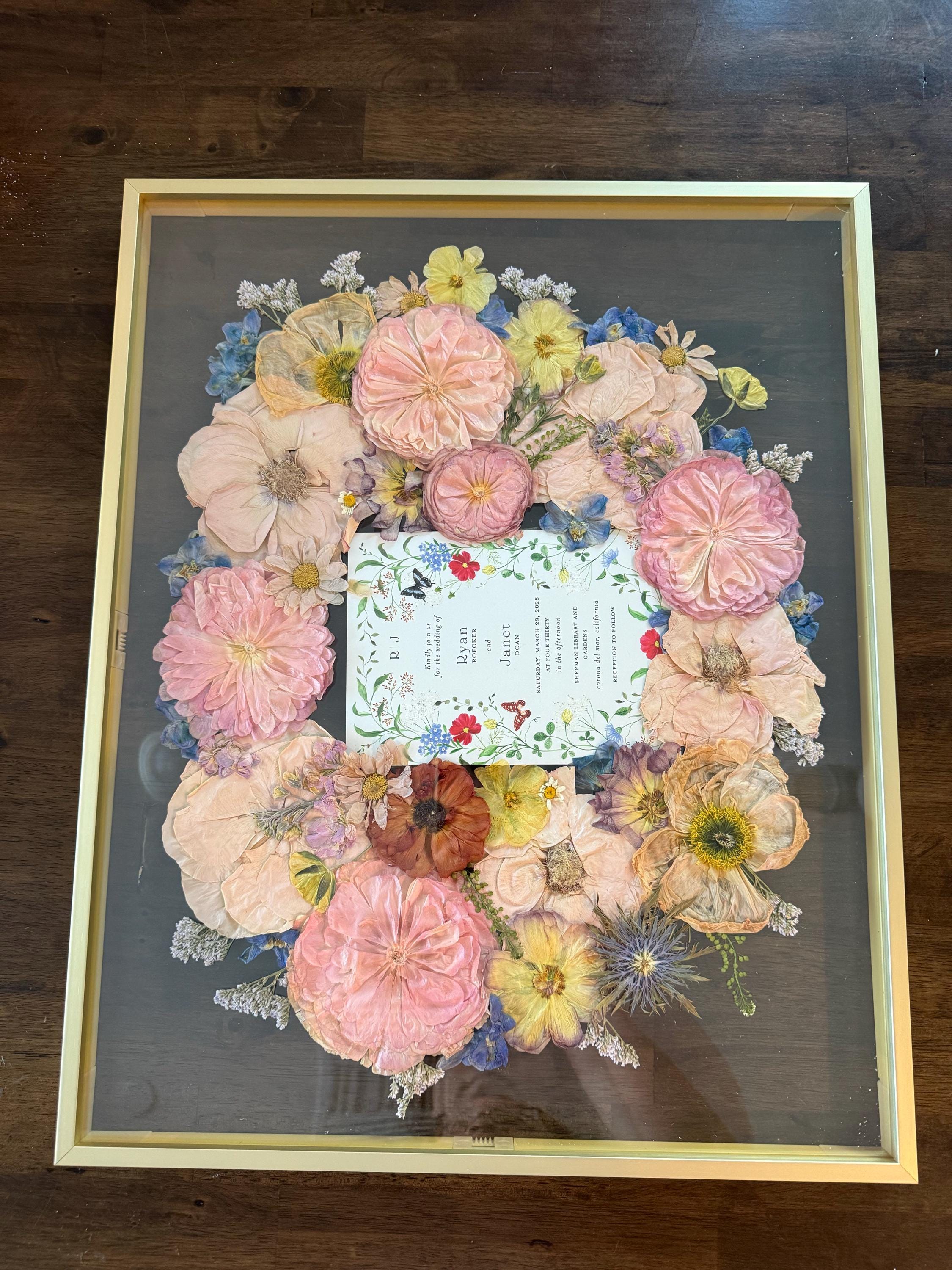 Preserved flowers from Janet's etsy review