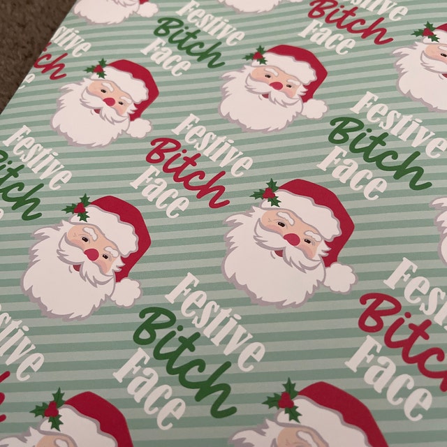 Funny Santa Christmas Wrapping Paper – Crood Paper Co