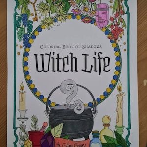 Download Coloring Book Of Shadows Witch Life Etsy