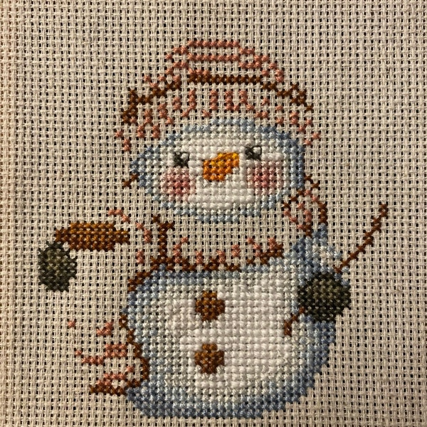 Snowman With Cocoa Cross Stitch Pattern PDF, Instant Digital Download ...